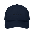 Diaper Man Bold Econscious EC7000 Organic Baseball Cap — Pacific with Black embroidery